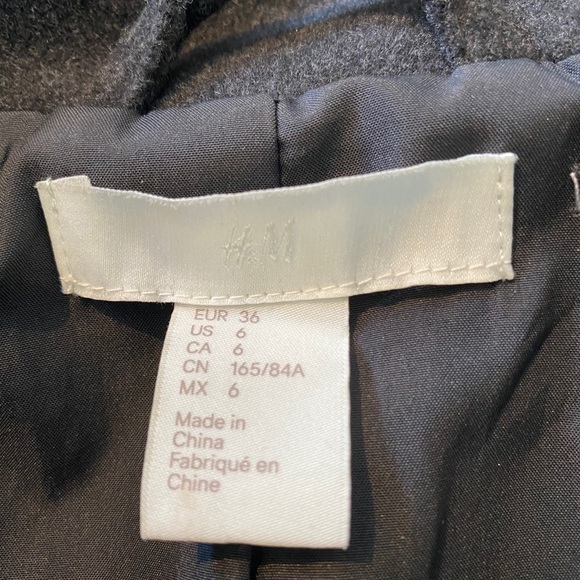 2 H&M Double Breasted Pea Coats - Picture 4 of 5